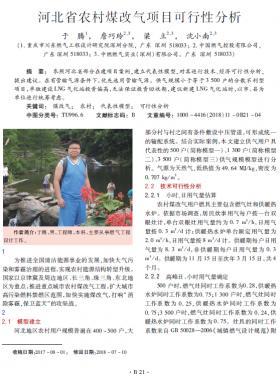 河北省農(nóng)村煤改氣項(xiàng)目可行性分析